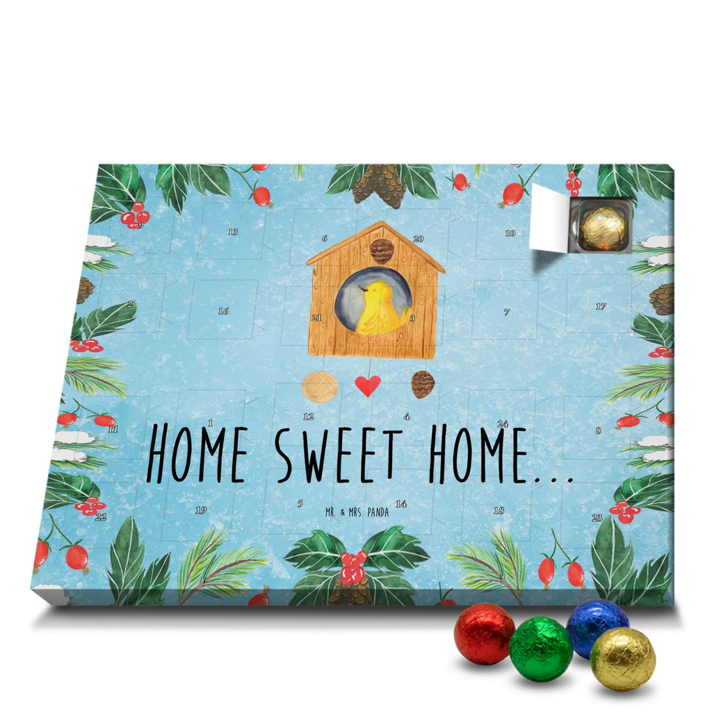 Chocolate advent calendar birdhouse Home gift ideas, gifts, small animals, good mood, cute, funny sayings, cute animal motives, hand drawn, special gifts, card, animal lover, gift, moving out, birdhouse, bird, moving in, house building, moving gift