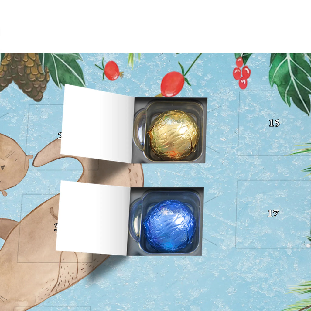 Chocolate advent calendar otter Heart mammal, predator, gifts for people in love, gift ideas for animal lovers, animal, aquatic animal, marten, otter gifts, water mammal, water, water animal, sea otter, animal lover, European otter, baby otter, heart, anniversary, love gift, life together, wedding day, proof of love, better half