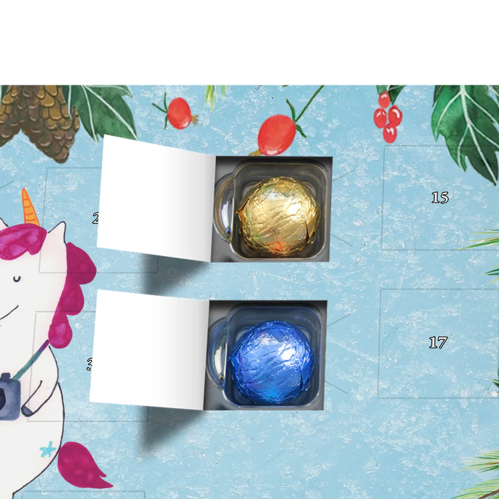 Chocolate advent calendar unicorn photographer Holiday, Photography, Photographer, Camera, Photographer gift, Traveler gift