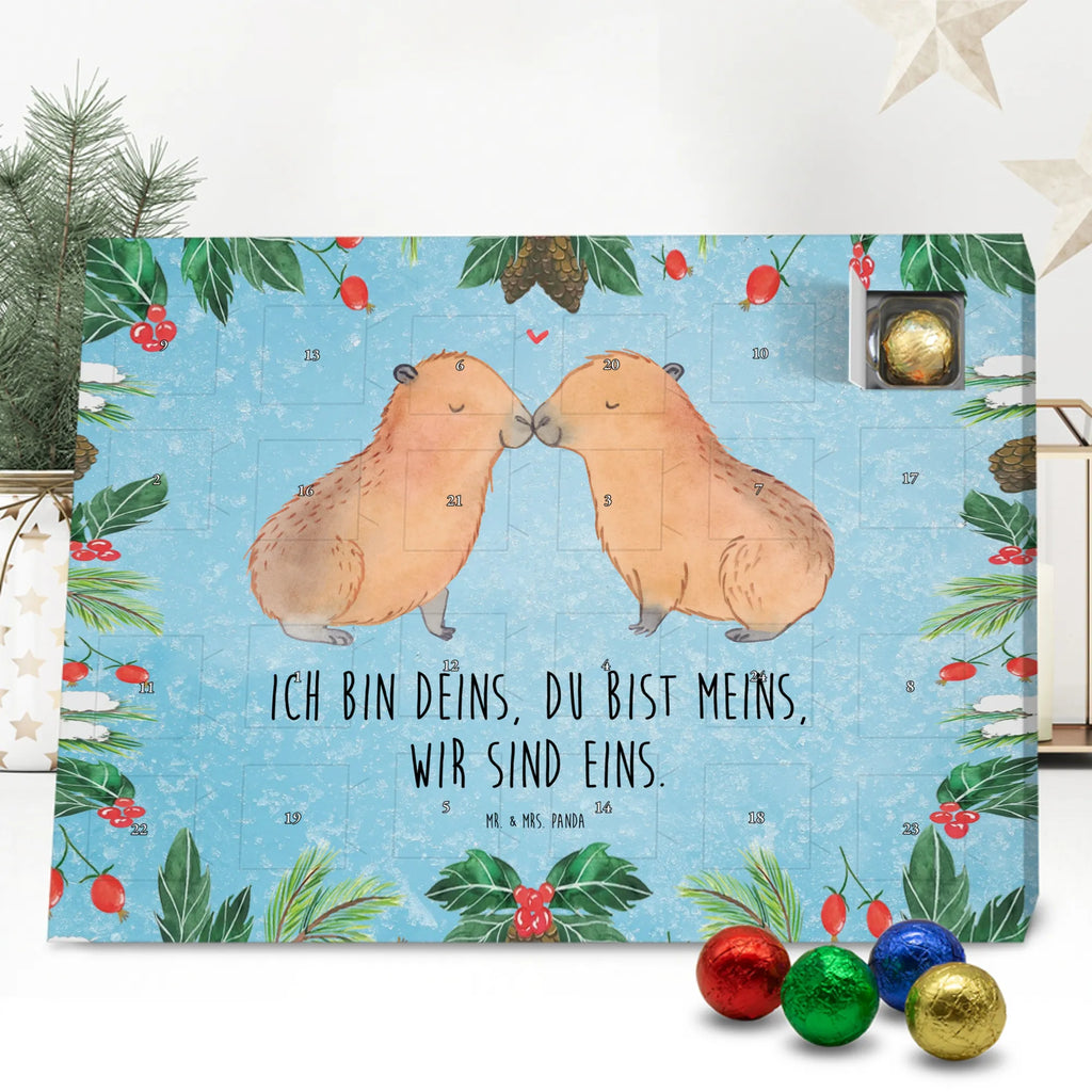 Chocolate advent calendar Capybara love card, gift ideas, gifts, animal lover, special gifts, cute animal motives, hand drawn, small animals, good mood, cute, funny sayings