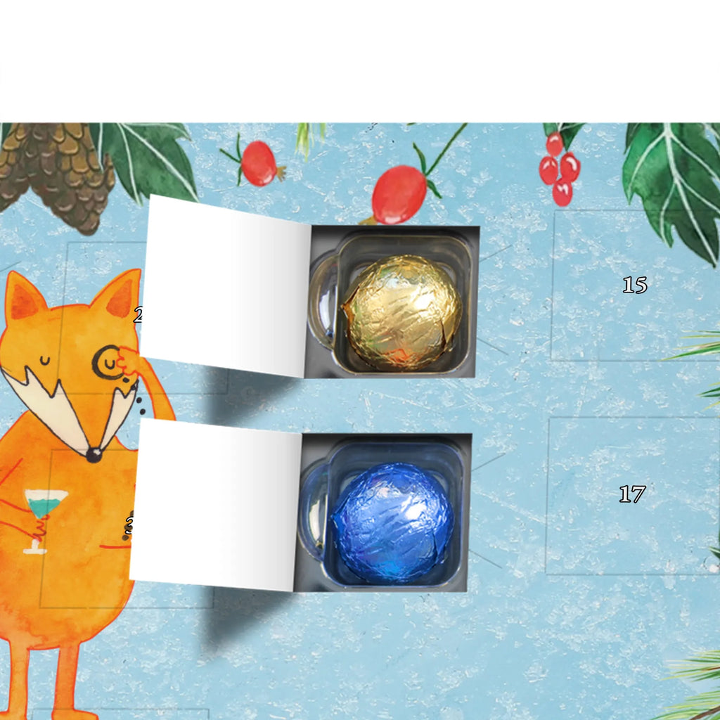 Chocolate advent calendar Fox lord forest wildlife, clever as a fox, foxes, animal lover, words of consolation, motivation saying, problem solving, lovesickness gift, saying funny