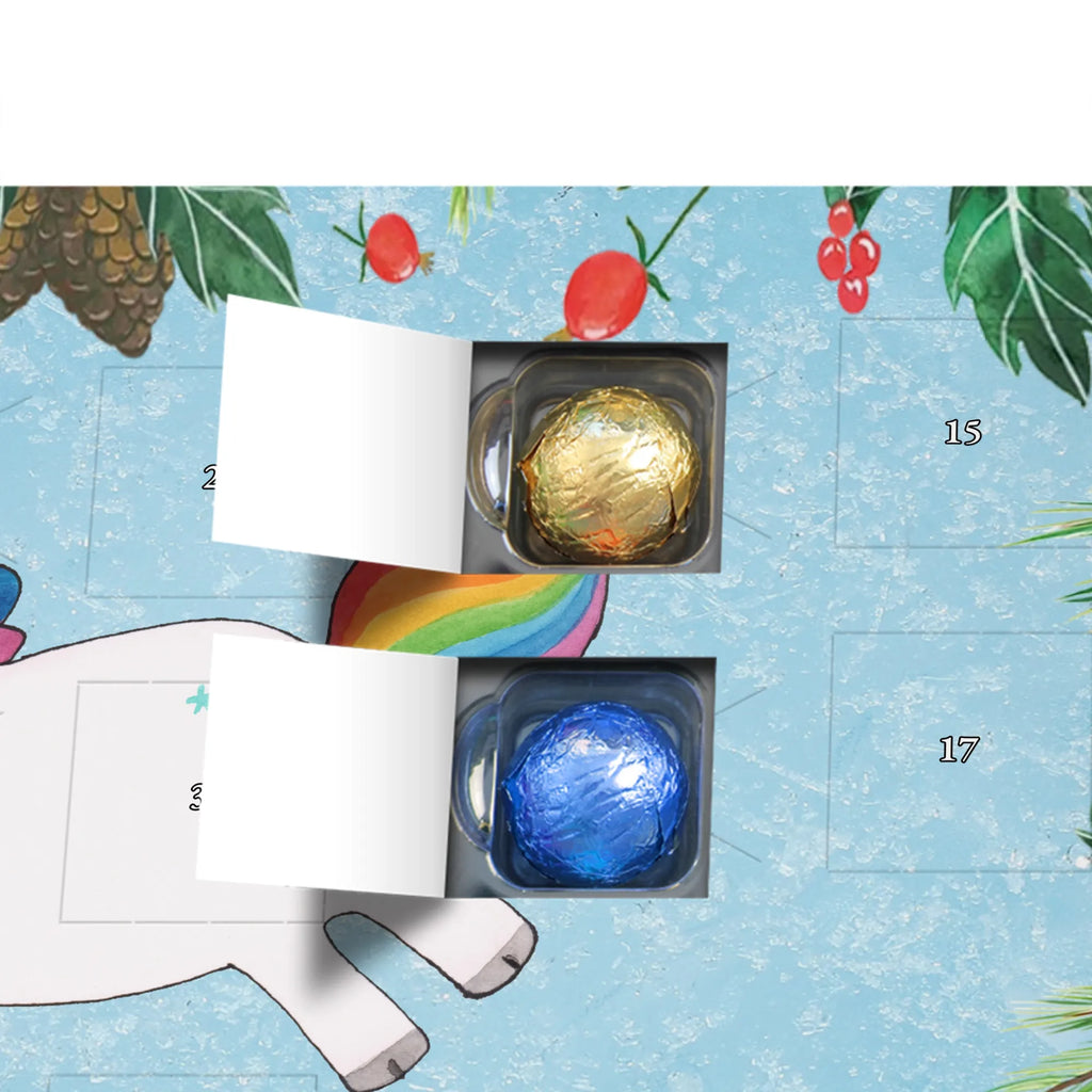 Chocolate advent calendar unicorn happy joy of life, fun, cheerful, joy