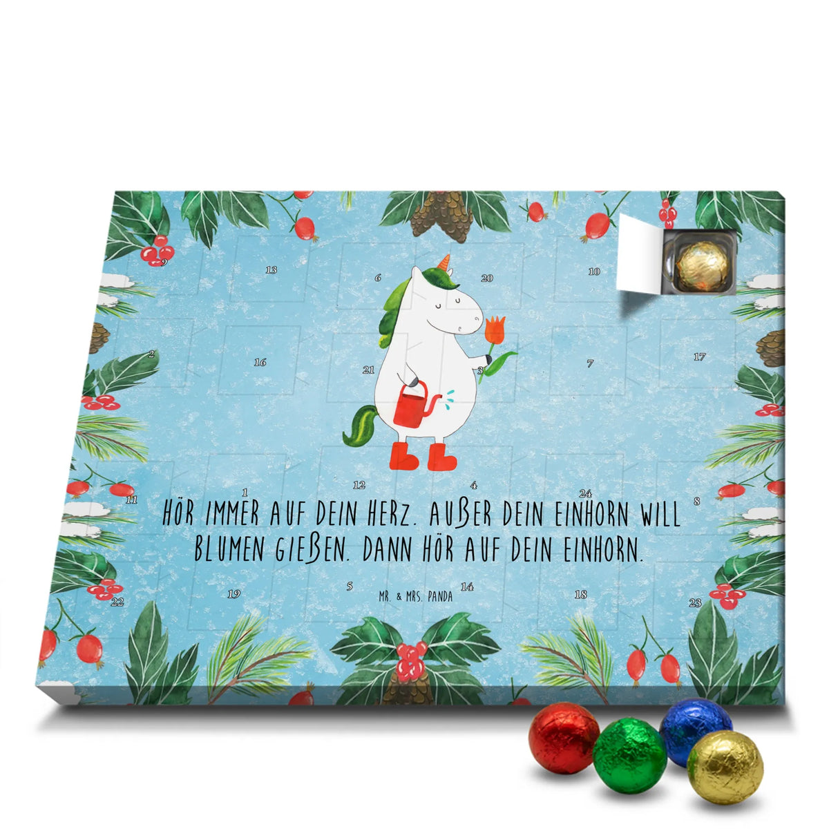 Schoko Adventskalender Einhorn Gärtner