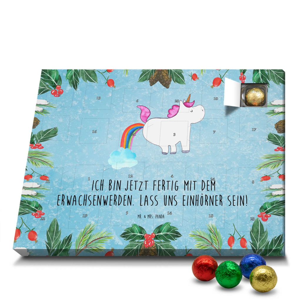 Chocolate advent calendar unicorn fart fart, unicorn fart, uniorn saying, girlfriend gift, fun, rainbow, present
