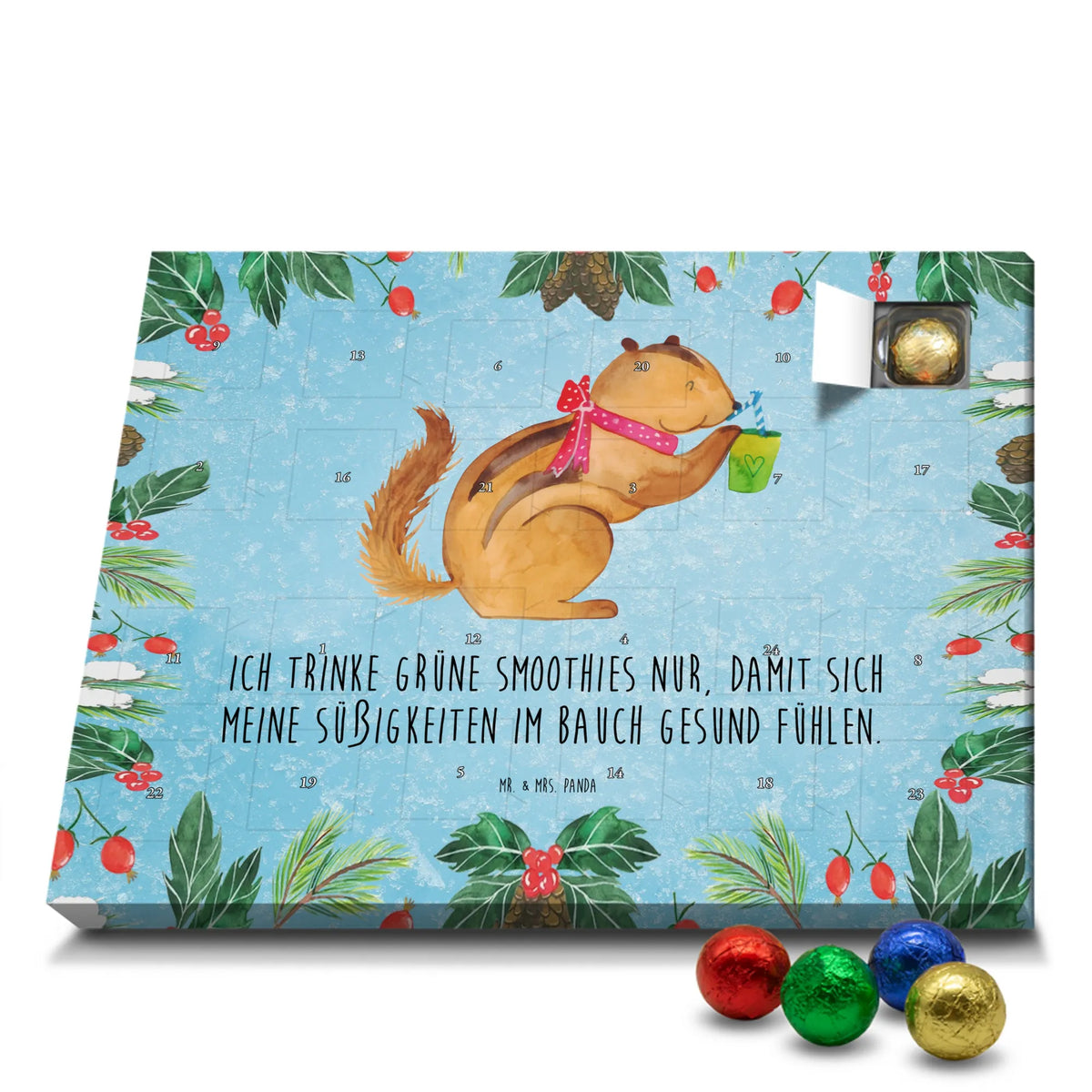 Schoko Adventskalender Eichhörnchen Smoothie