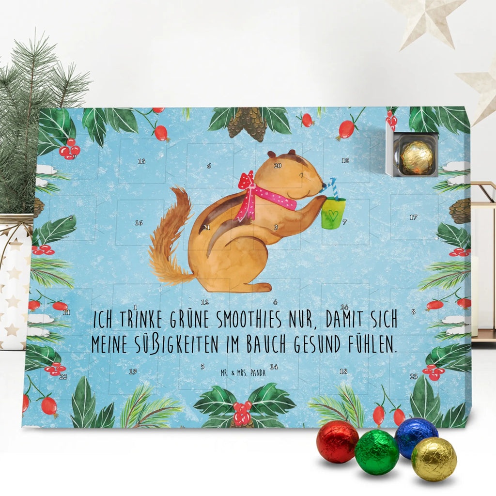 Chocolate advent calendar Squirrel smoothies gift ideas, gifts, small animals, good mood, cute, funny sayings, cute animal motives, hand drawn, special gifts, card, animal lover, chipmunks, squirrels, diet, weight loss