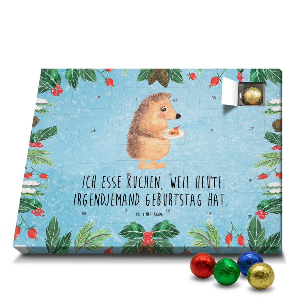 Chocolate advent calendar Hedgehog piece of cake gift ideas, gifts, small animals, good mood, cute, funny sayings, cute animal motives, hand drawn, special gifts, card, animal lover, birthday cake, invitation party, bake cake, food saying, baking gift, cake