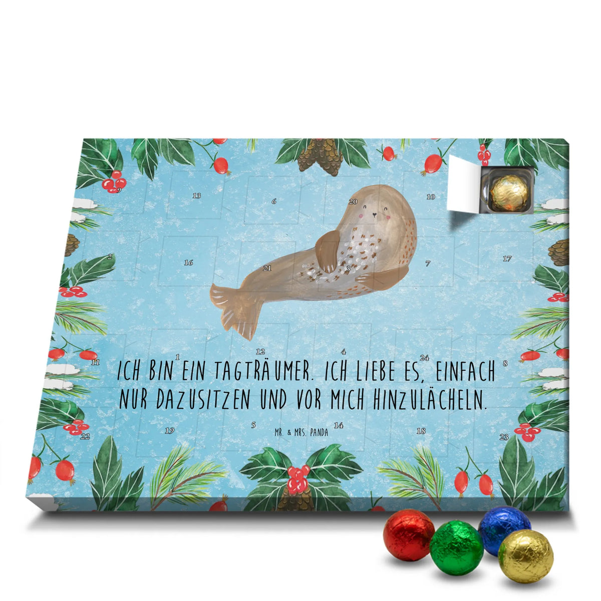 Schoko Adventskalender Robbe Lachen