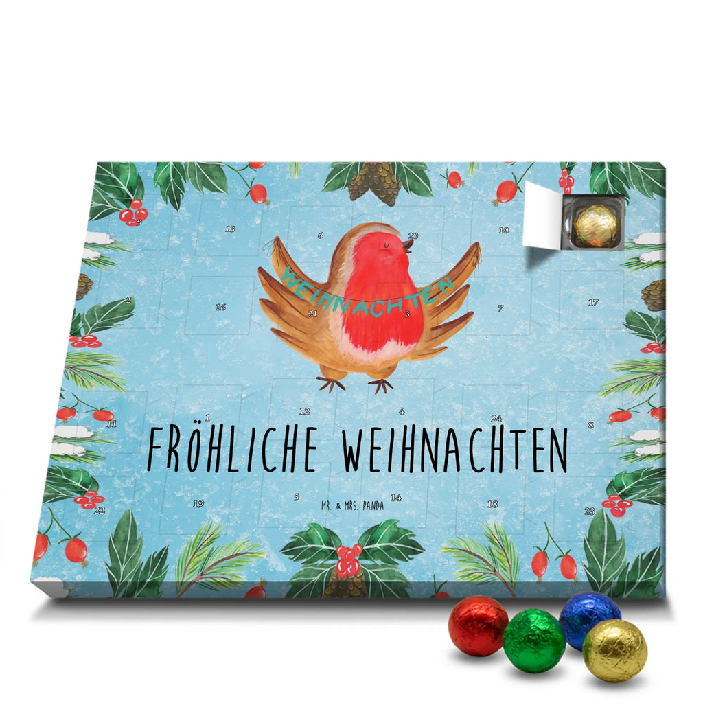 Chocolate advent calendar robin Christmas Christmas time, snow, Christmas greeting, Christmas motif, Merry Christmas, Christmas Eve, bird