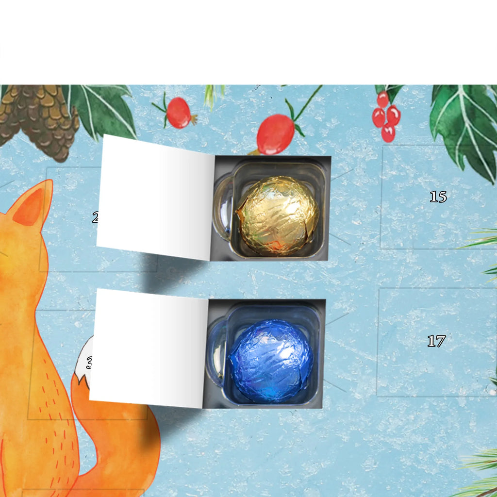 Chocolate advent calendar unicorn Fox foxes, fox horns