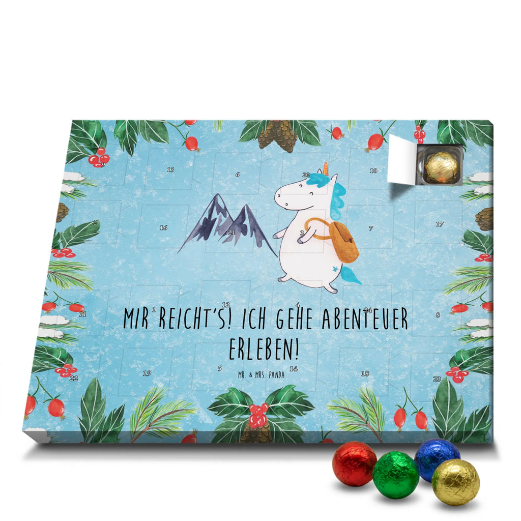Chocolate advent calendar unicorn climber adventurer, travel, mountaineer, vacation, world traveler, adventure, mountains, world trip, explorer