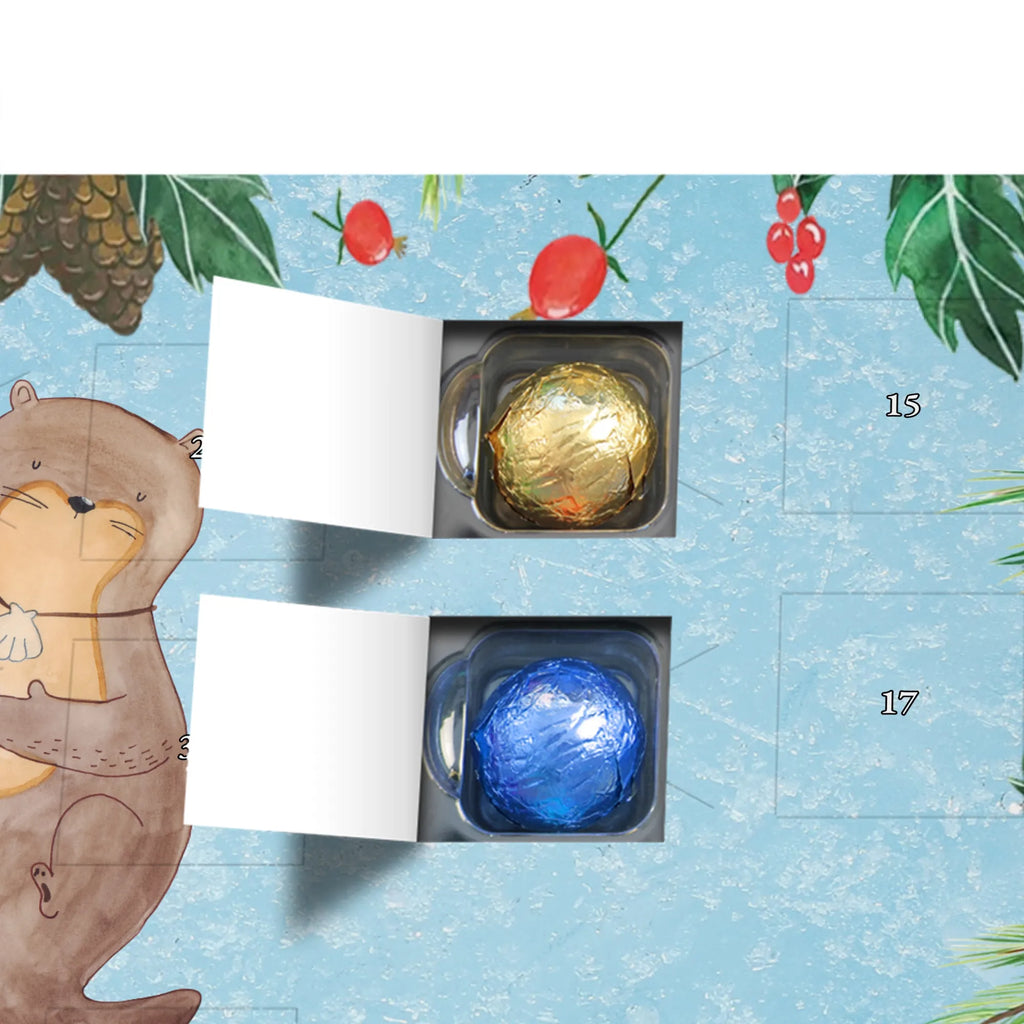 Chocolate advent calendar otter shell mammal, predator, gifts for people in love, gift ideas for animal lovers, animal, aquatic animal, marten, otter gifts, water mammal, water, water animal, sea otter, animal lover, European otter, baby otter, dreaming, daydreaming, brooding, otter love