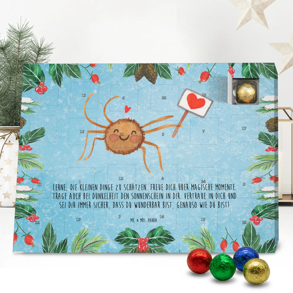 Chocolate advent calendar Spider Agatha Motivation Spider, Spider Agathe