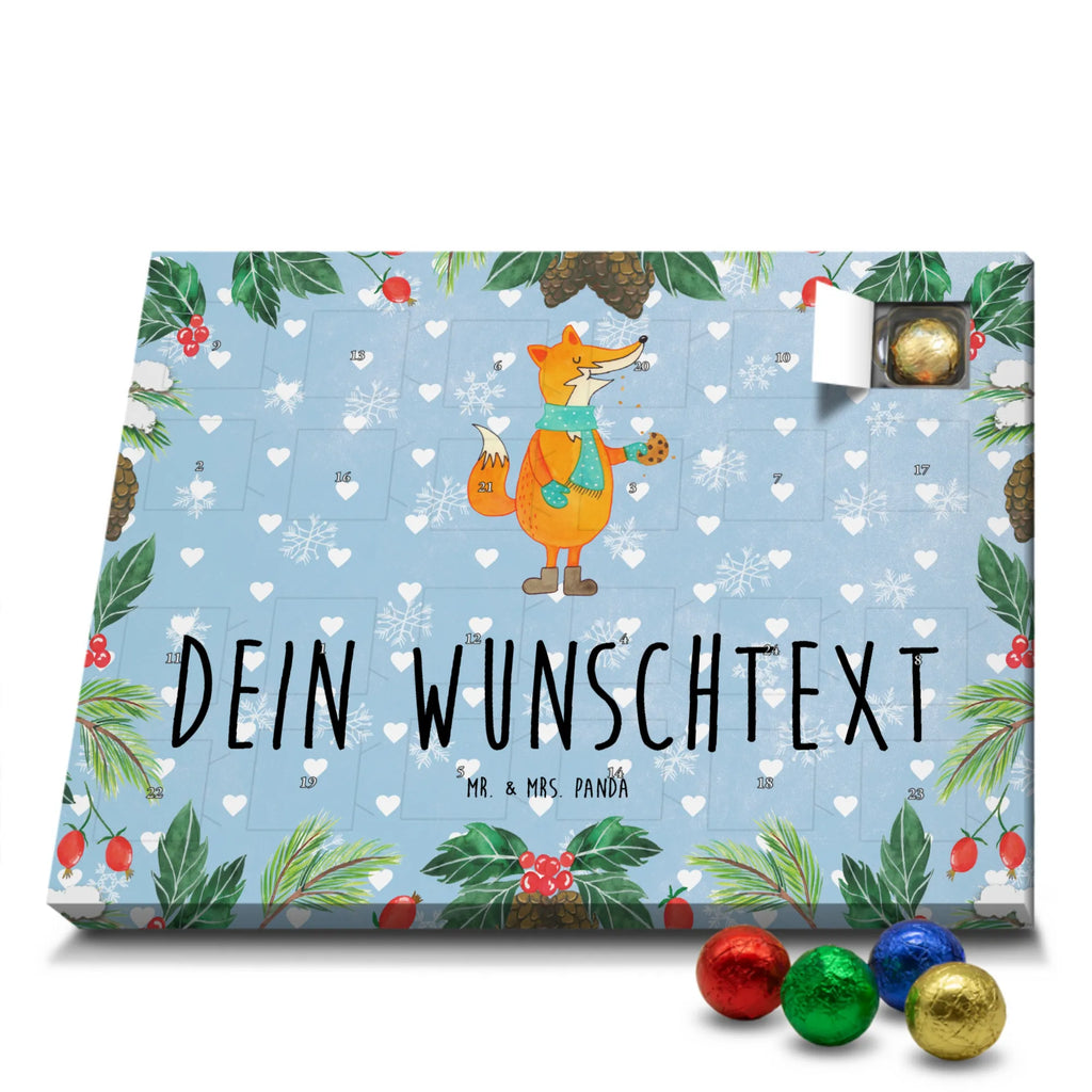 Personalisierter Schoko Adventskalender Fuchs Keks Personalisierter Adventskalender, Adventskalender mit Namen, Fuchs, Winter, Kekse, Weihnachtszeit, Küche Deko, Backen Spruch, Liebe, Füchse, Plätzchen