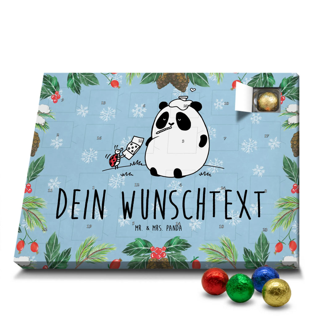  Panda Get well soon Personalisierter Adventskalender, Adventskalender mit Namen