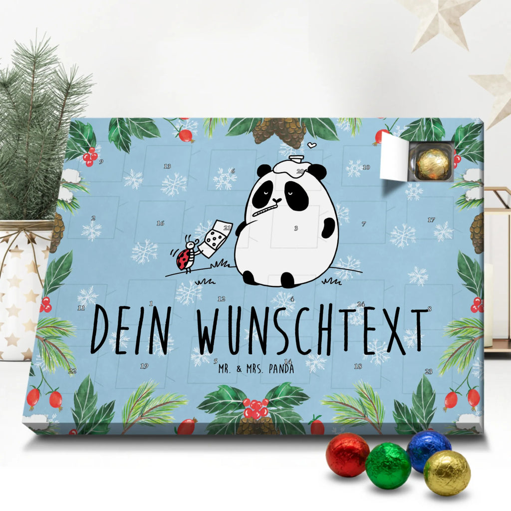  Panda Get well soon Personalisierter Adventskalender, Adventskalender mit Namen