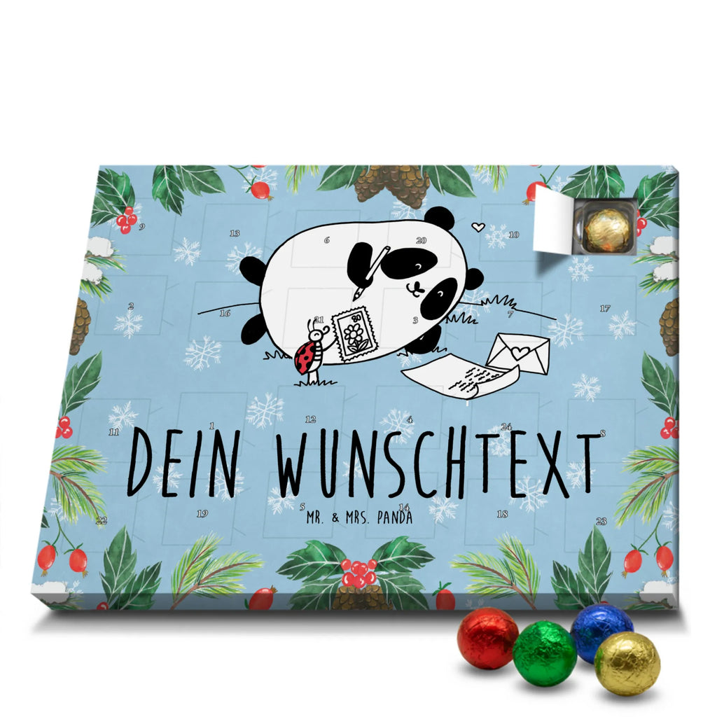  Panda tęsknić Adventskalender mit Namen, Personalisierter Adventskalender