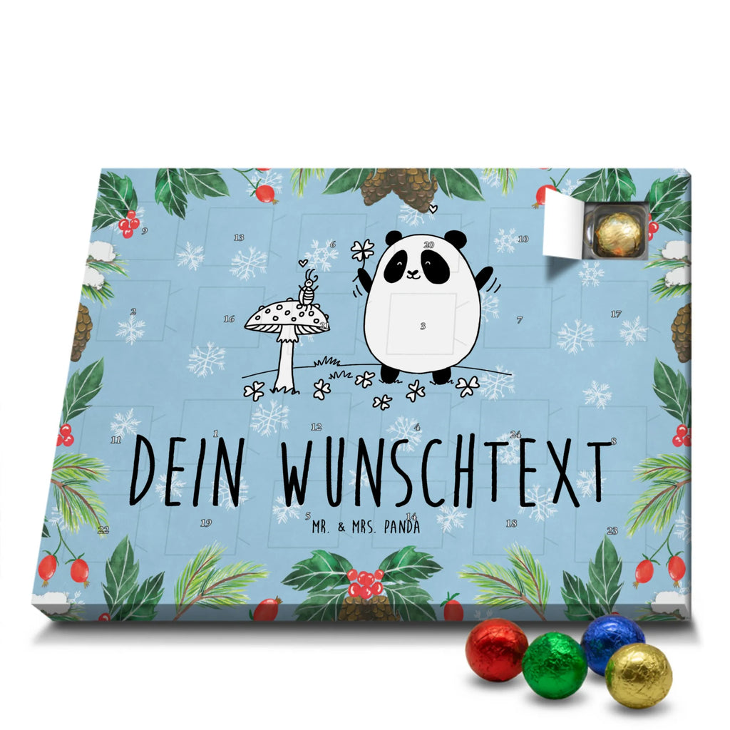 Adventskalender mit Namen Panda Glück Personalisierter Adventskalender, Adventskalender mit Namen