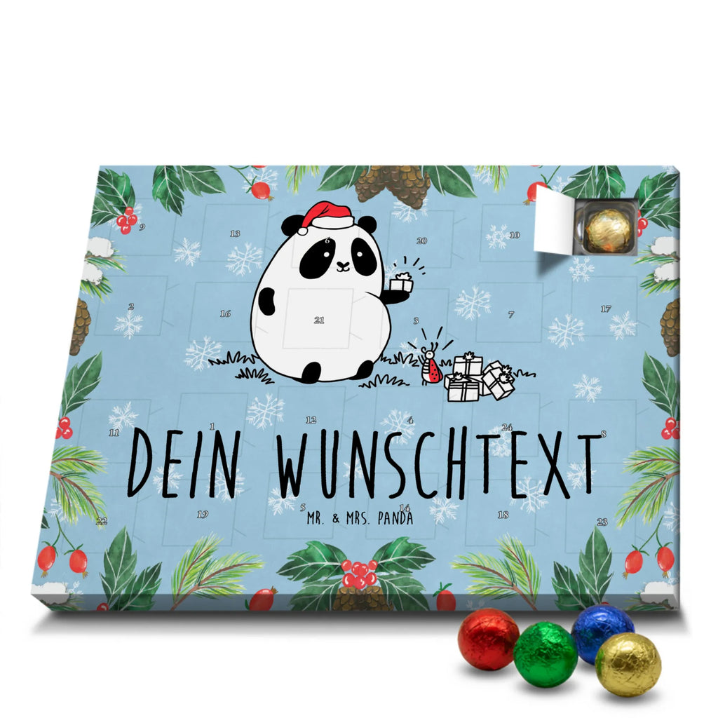 Adventskalender mit Namen Panda Weihnachtsgeschenk Personalisierter Adventskalender, Adventskalender mit Namen