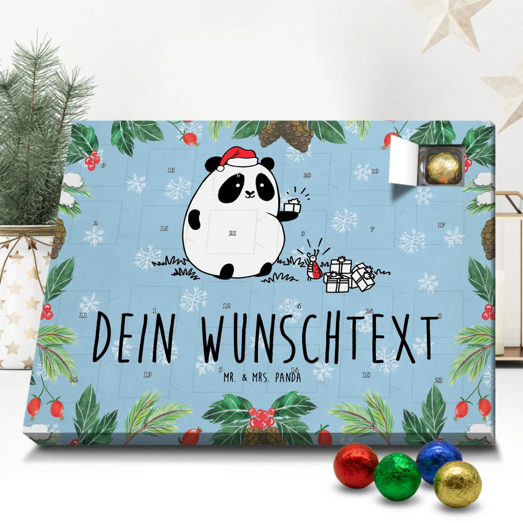 Adventskalender mit Namen Panda Weihnachtsgeschenk Personalisierter Adventskalender, Adventskalender mit Namen