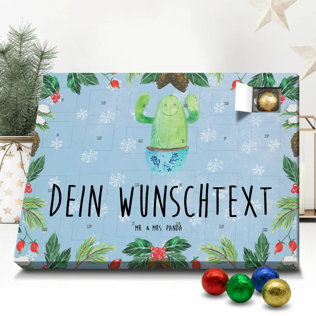 Personalisierter Schoko Adventskalender Kaktus Happy Personalisierter Adventskalender, Adventskalender mit Namen, Kakteen, Kaktus, Motivation, Kindersicherung, Kollegin, Ausbildung, Büroalltag, Freundin, Neustart, Lustig, Mutter, Spruch, Familie, Büro, Kollege