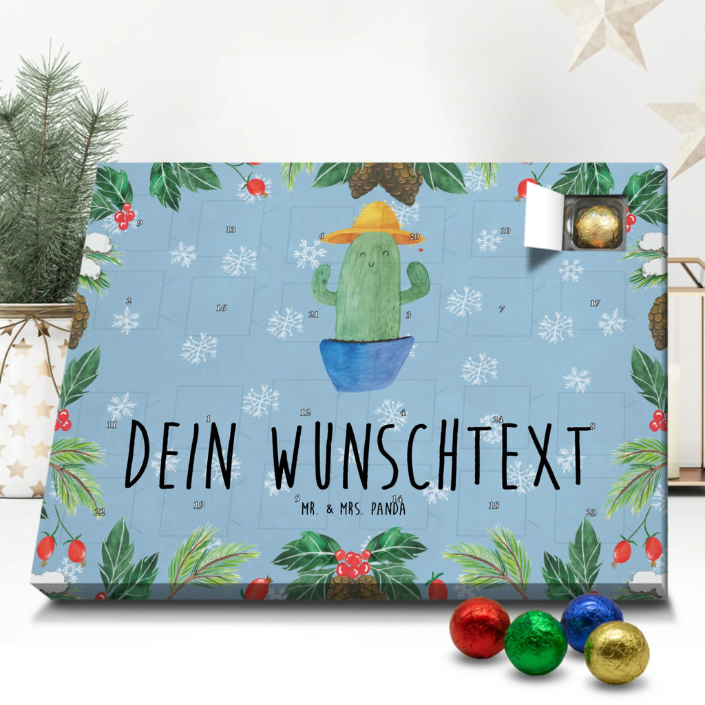 Personalisierter Schoko Adventskalender Kaktus Hut Personalisierter Adventskalender, Adventskalender mit Namen, Kakteen, Kaktus, Geschenkidee, Reisen, Städtetrip, Weltreise, Spruch, Motivation, Reisetagebuch, Kaktusliebe, Weltenbummler