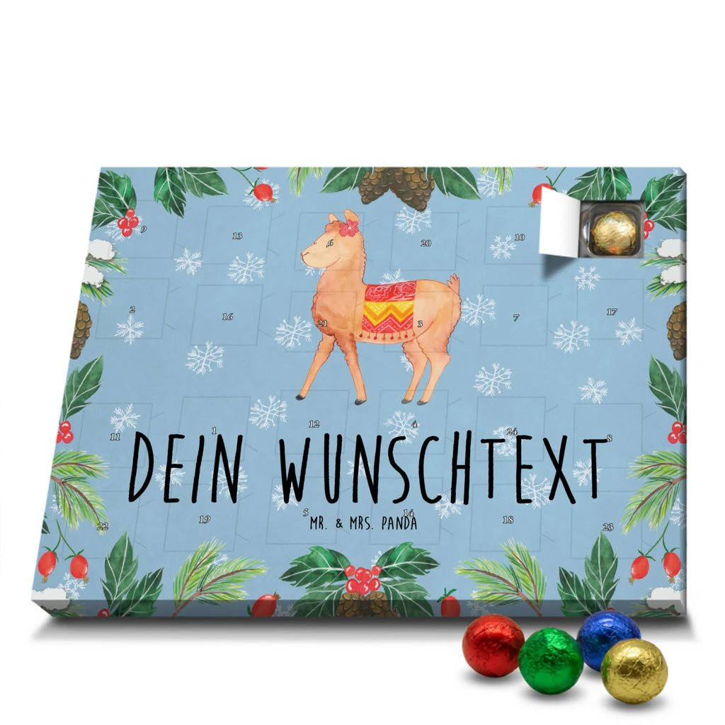Adventskalender mit Namen Alpaka Stolz Personalisierter Adventskalender, Adventskalender mit Namen, Alpaka, Lama