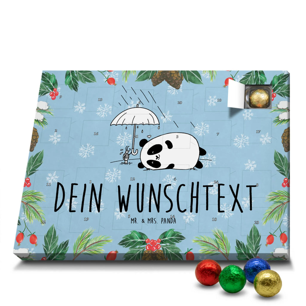 Adventskalender mit Namen Panda Freundschaft Adventskalender mit Namen, Personalisierter Adventskalender
