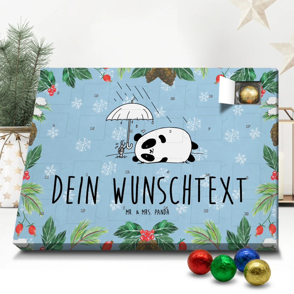 Adventskalender mit Namen Panda Freundschaft Adventskalender mit Namen, Personalisierter Adventskalender