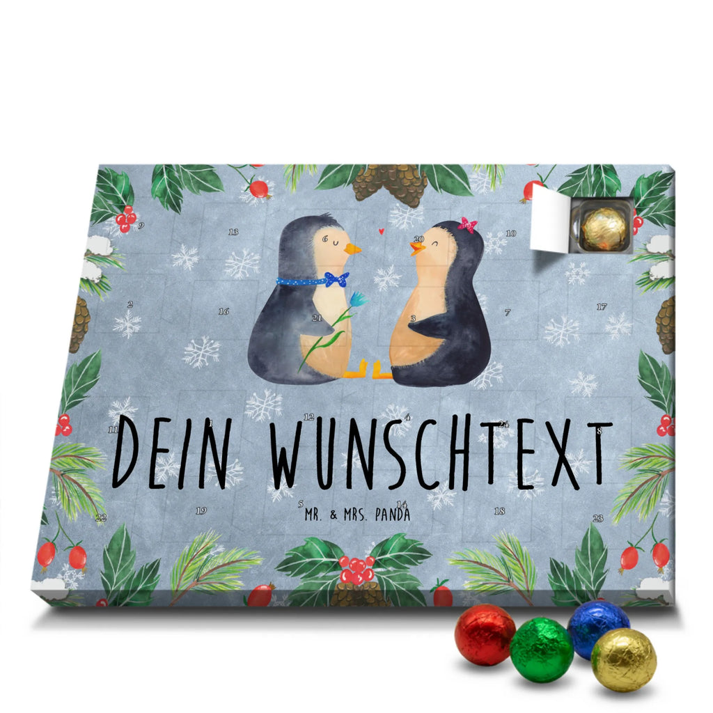Personalisierter Schoko Adventskalender Pinguin Pärchen Personalisierter Adventskalender, Adventskalender mit Namen, Pinguin, Hochzeitsgeschenk, Liebesbeweis, Große Liebe, Jahrestag, Hochzeitstag, Pinguine, Liebespaar, Verlobung, Liebe, Liebesgeschenk, Traumpaar, Hochzeit