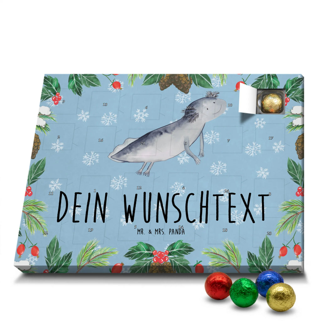 Adventskalender mit Namen Axolotl Schwimmen Adventskalender mit Namen, Personalisierter Adventskalender, Molch, Axolotl, Lurche, Problem, Motivation, Lurch, Schwanzlurch, Probleme, Axolot, Lösungen