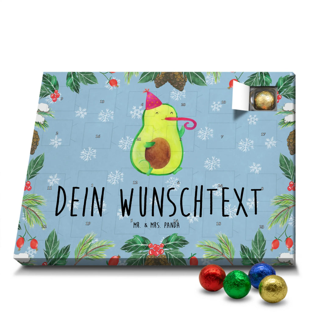 Adventskalender mit Namen Avocado Feier Adventskalender mit Namen, Personalisierter Adventskalender, Gesund, Vegan, Veggie, Avocado, Feierlichkeit, Gute Laune, Fete, Geburtstag, Party, Tröte, Feier