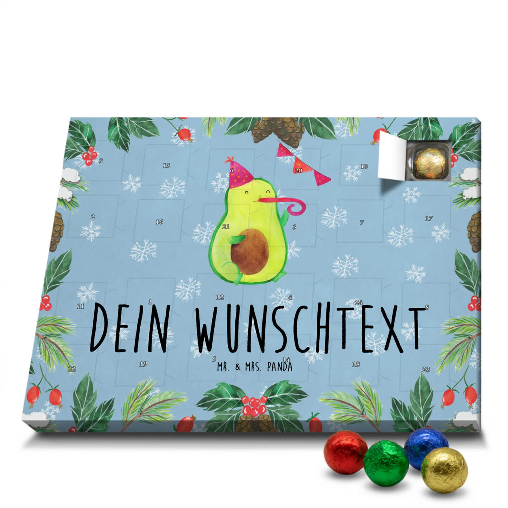 Adventskalender mit Namen Avocado Party Zeit Adventskalender mit Namen, Personalisierter Adventskalender, Gesund, Vegan, Veggie, Avocado