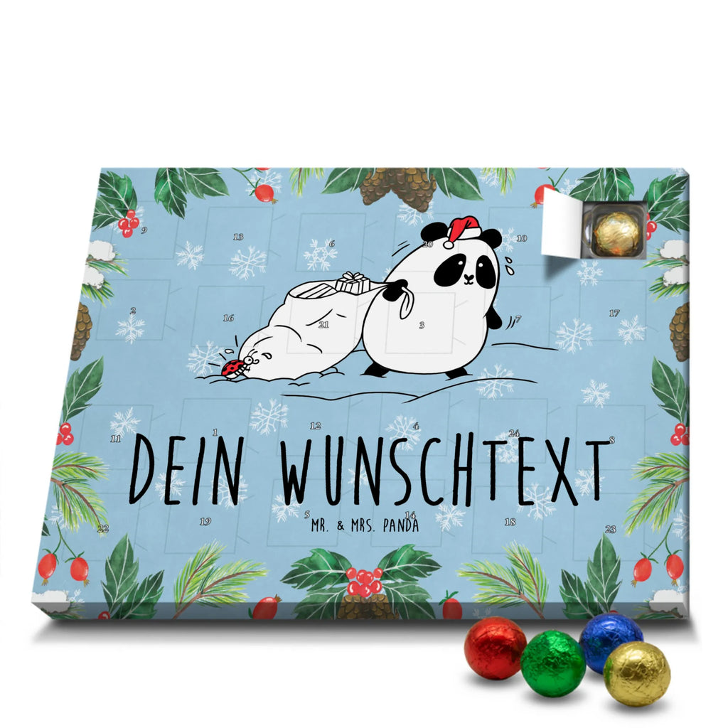 Panda Christmas Personalisierter Adventskalender, Adventskalender mit Namen