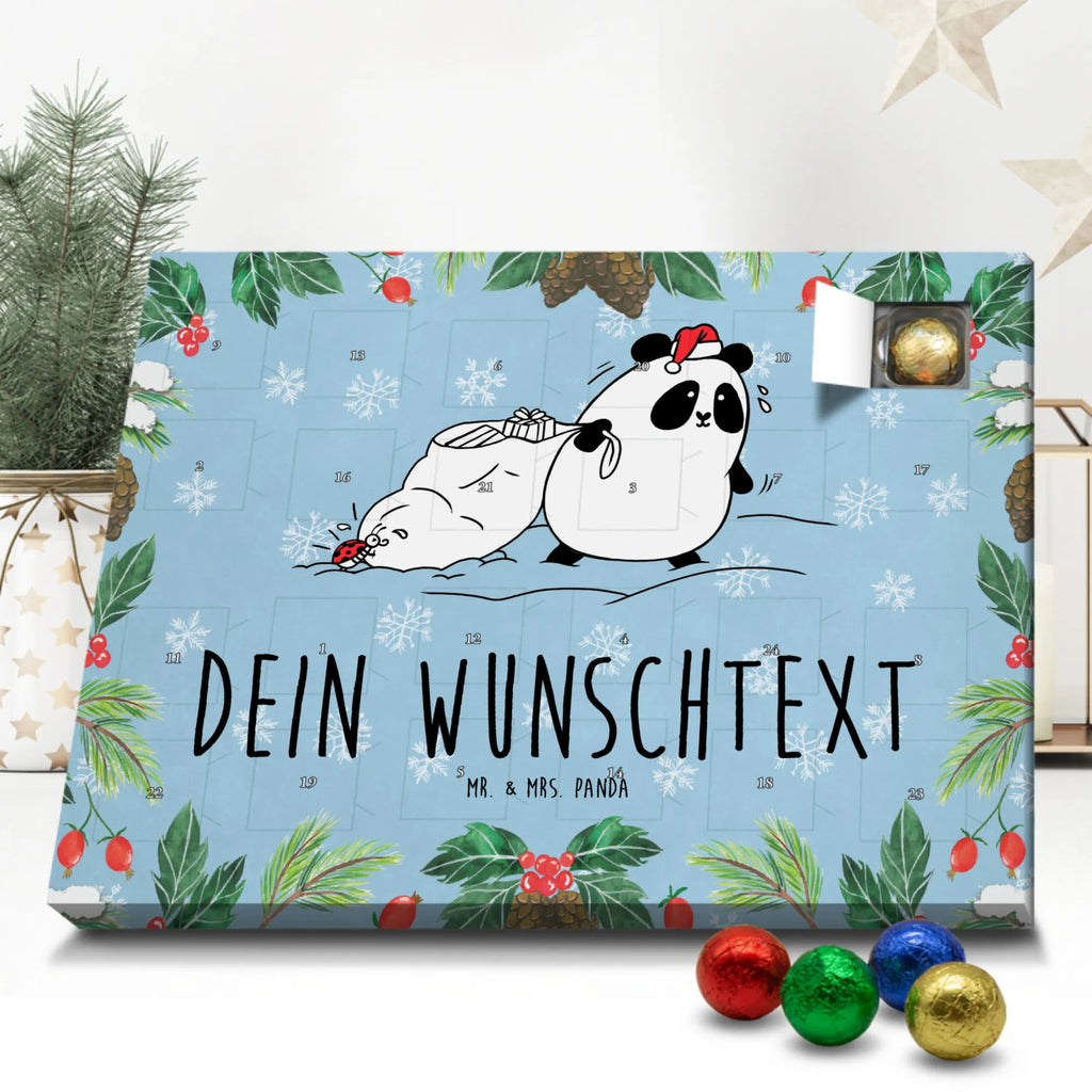  Panda Christmas Personalisierter Adventskalender, Adventskalender mit Namen