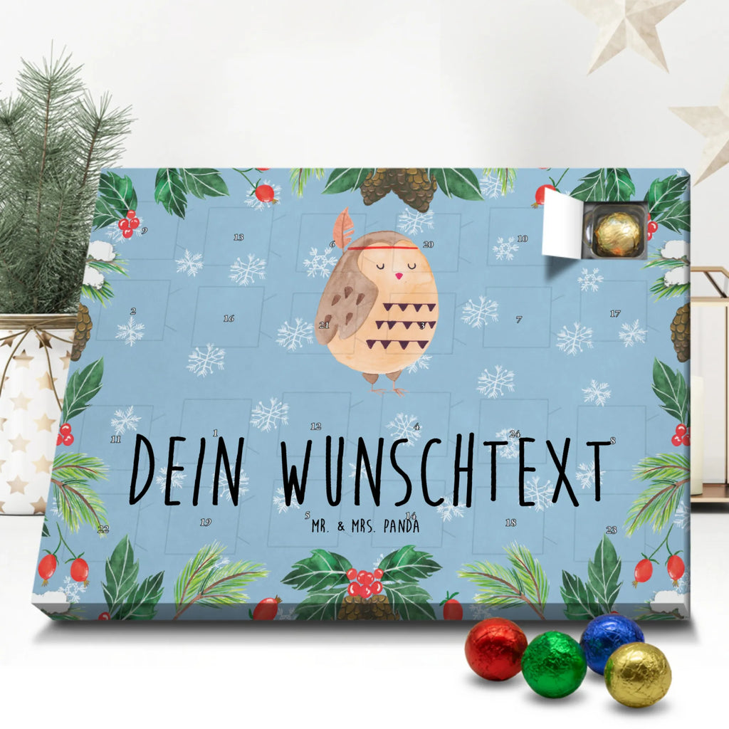 Adventskalender mit Namen Eule Federschmuck Adventskalender mit Namen, Personalisierter Adventskalender, Eule, Reisespruch, Eule Deko, Owl, Dekoration, Das Leben Ist Ein Abenteuer, Federschmuck
