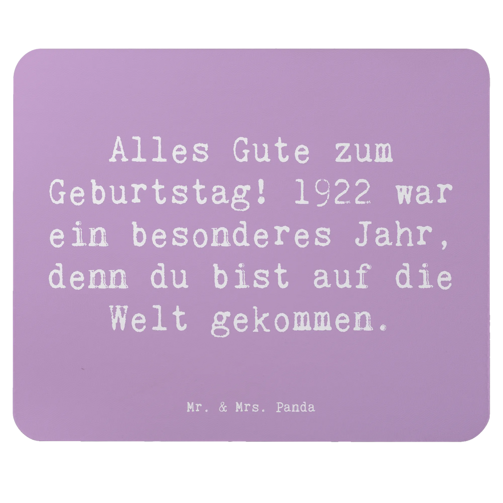 Mauspad Spruch Alles Gute zum Geburtstag! 1922 war ein besonderes Jahr, denn du bist auf die Welt gekommen. Arbeitszimmer, Büroausstattung, Mousepad, Designer Mauspad, Einzigartiges Mauspad, Mauspad Büro, Computer zubehör, Mauspad, Mausunterlage, PC Zubehör, Geburtstag, Geburtstagsgeschenk, Geschenk