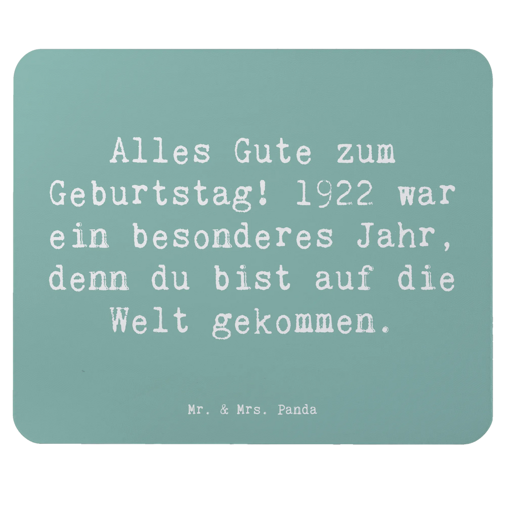 Mauspad Spruch Alles Gute zum Geburtstag! 1922 war ein besonderes Jahr, denn du bist auf die Welt gekommen. Arbeitszimmer, Büroausstattung, Mousepad, Designer Mauspad, Einzigartiges Mauspad, Mauspad Büro, Computer zubehör, Mauspad, Mausunterlage, PC Zubehör, Geburtstag, Geburtstagsgeschenk, Geschenk