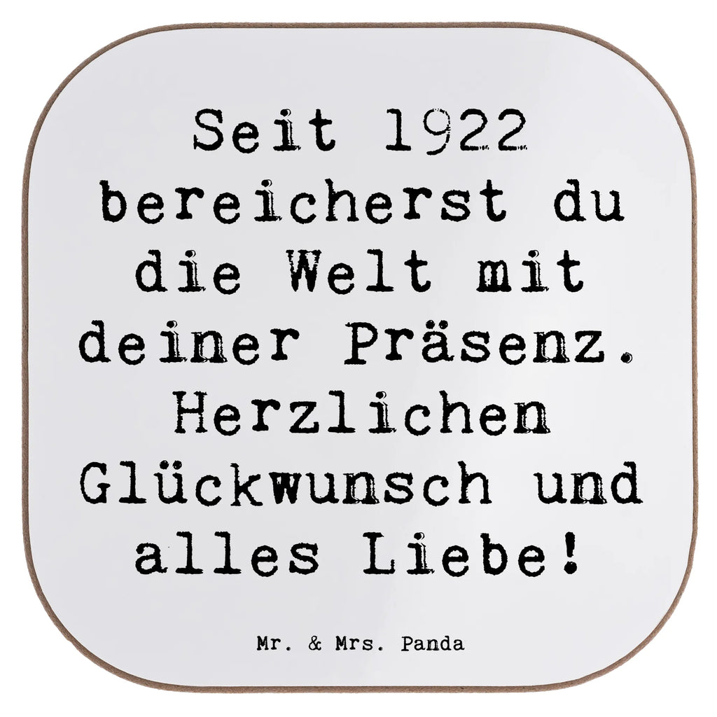 Square coaster Saying Seit 1922 bereicherst du die Welt mit deiner Präsenz. Herzlichen Glückwunsch und alles Liebe! Untersetzer Holz, Holzuntersetzer, Getränkeuntersetzer, Glasuntersetzer, Korkuntersetzer, Tassen Untersetzer, Bierdeckel, Untersetzer Design, Untersetzer, Untersetzer aus Holz, Untersetzer für Gläser, Untersetzer Gläser, Geburtstag, Geburtstagsgeschenk, Geschenk