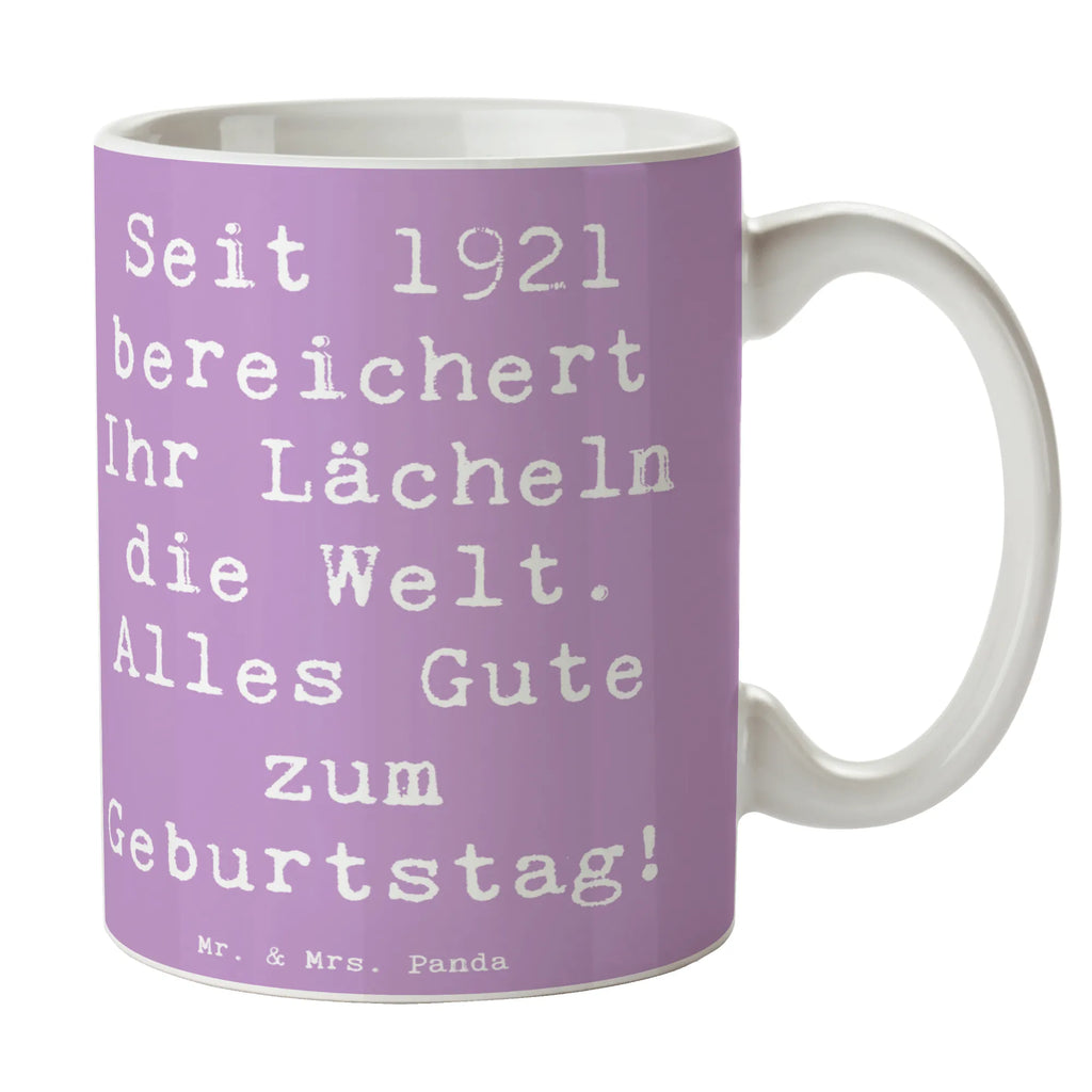 Tasse Spruch 1921 Geburtstag Teetasse, Tasse, Tasse mit Motiven, Kaffeetasse, Tasse mit Zitaten, Keramiktasse, Geschenktasse, Bürotasse, Porzellantasse, Geburtstag, Geburtstagsgeschenk, Geschenk