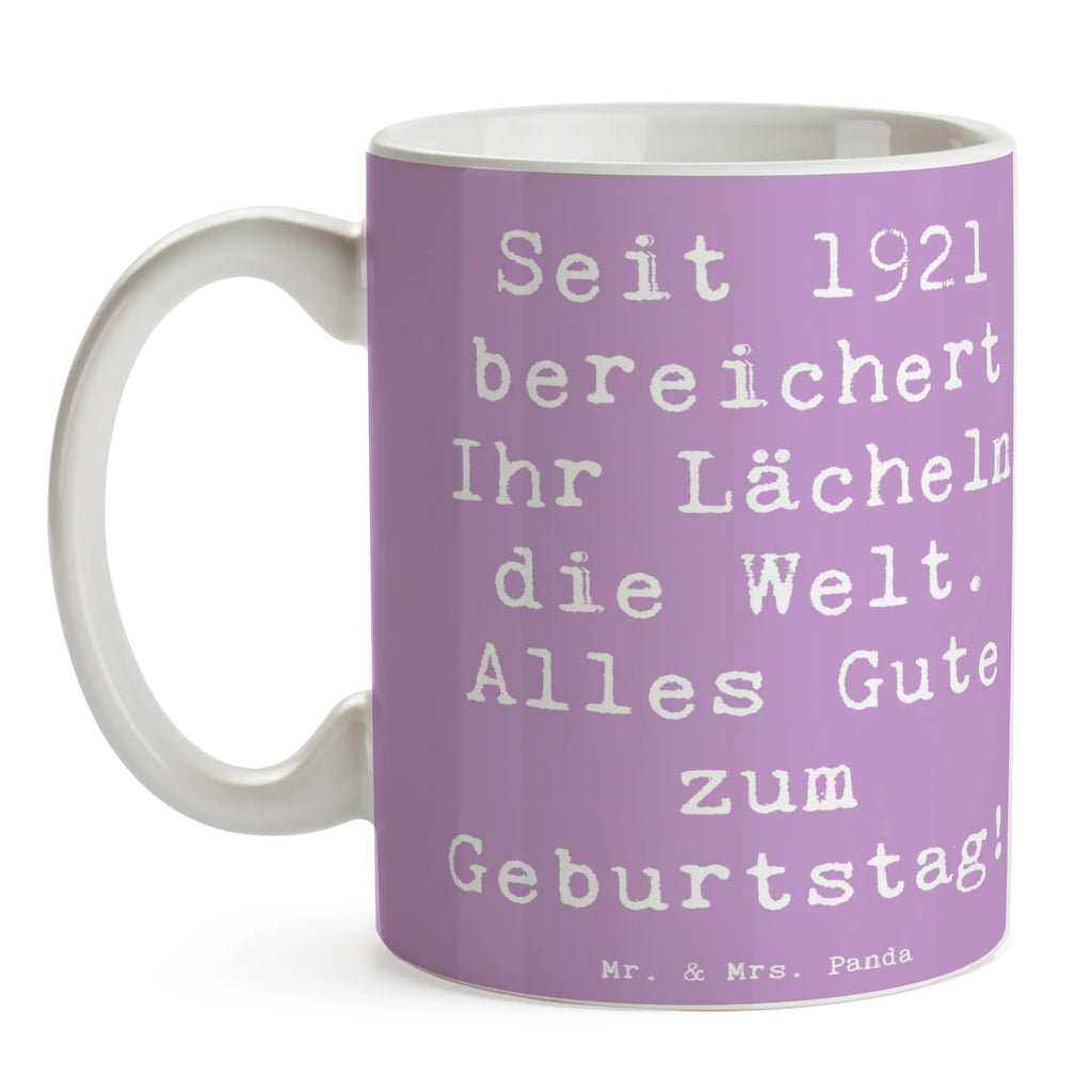 Tasse Spruch 1921 Geburtstag Teetasse, Tasse, Tasse mit Motiven, Kaffeetasse, Tasse mit Zitaten, Keramiktasse, Geschenktasse, Bürotasse, Porzellantasse, Geburtstag, Geburtstagsgeschenk, Geschenk