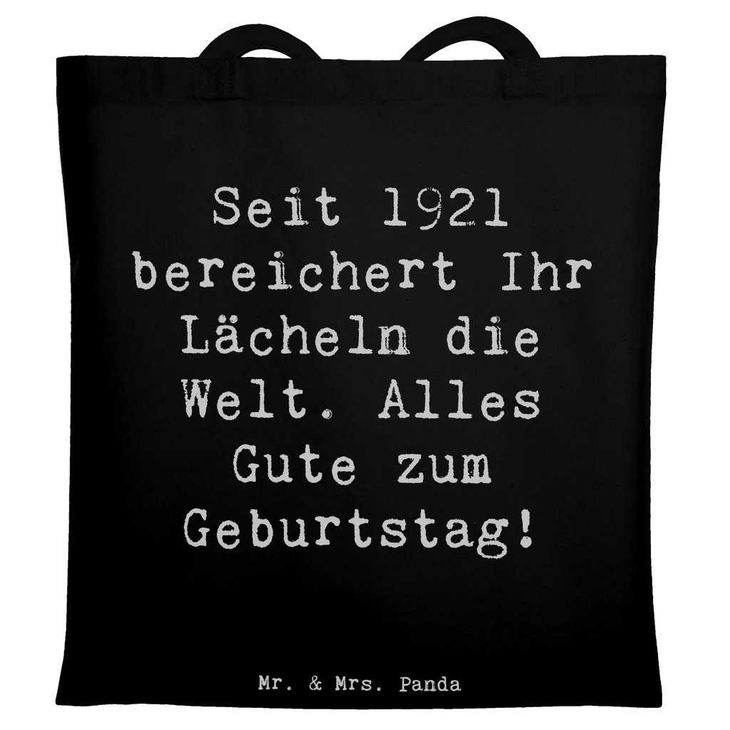 Tragetasche Spruch 1921 Geburtstag Jutebeutel, Schultertasche, Strandtasche, Jutetasche, Einkaufstasche, Beuteltasche, Laptoptasche, Shopper, Stofftasche, Umhängetasche, Stoffbeutel, Tragetasche, Badetasche, Beutel, Tasche, Einkaufstüte, Geburtstag, Geburtstagsgeschenk, Geschenk
