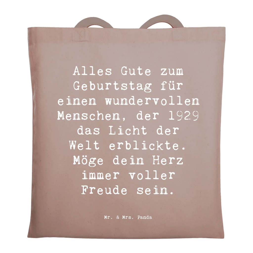 Tote bag Saying Alles Gute zum Geburtstag für einen wundervollen Menschen, der 1929 das Licht der Welt erblickte. Möge dein Herz immer voller Freude sein. Stoffbeutel, Laptoptasche, Umhängetasche, Beuteltasche, Stofftasche, Einkaufstasche, Jutebeutel, Badetasche, Tragetasche, Schultertasche, Strandtasche, Shopper, Einkaufstüte, Tasche, Beutel, Jutetasche, Geburtstag, Geburtstagsgeschenk, Geschenk