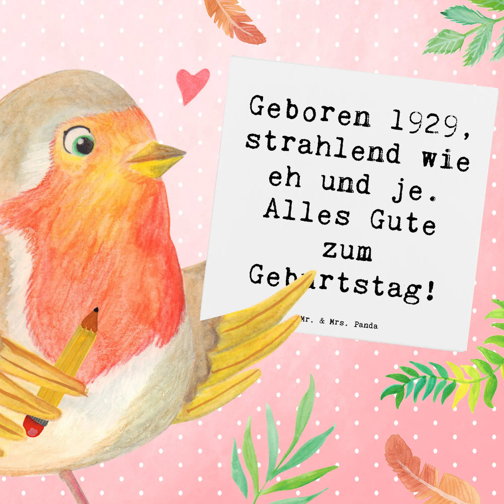 Deluxe Karte Spruch 1929 Geburtstag Glückwunschkarte, Einladungskarte, Hochwertige Klappkarte, Hochzeitskarte, Geburtstagskarte, Hochwertige Grußkarte, Klappkarte, Karte, Grußkarte, Geburtstag, Geburtstagsgeschenk, Geschenk