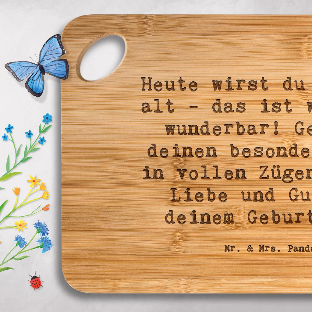 Bambus - deska do krojenia Przysłowie Heute wirst du 8 Jahre alt - das ist wirklich wunderbar! Genieße deinen besonderen Tag in vollen Zügen. Alles Liebe und Gute zu deinem Geburtstag! Urodziny, prezent urodzinowy, prezent