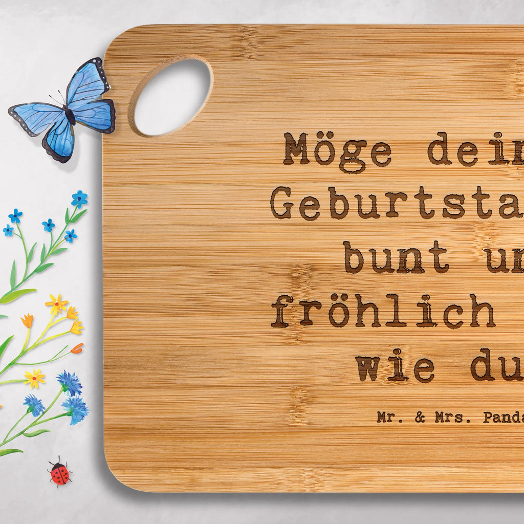 Bambus - deska do krojenia Przysłowie Möge dein 8. Geburtstag so bunt und fröhlich sein wie du! Urodziny, prezent urodzinowy, prezent