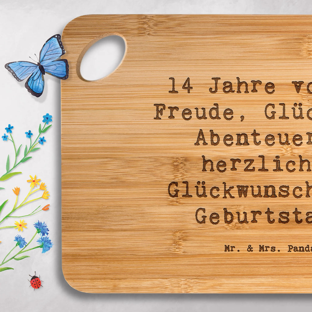 Hackbrett Spruch 14. Geburtstag Freude Hackbrett, Küchenbrett, Schneidebrett, Holzbrett, Holzbrettchen, Servierbrett, Brett, Frühstücksbrett, Geburtstag, Geburtstagsgeschenk, Geschenk