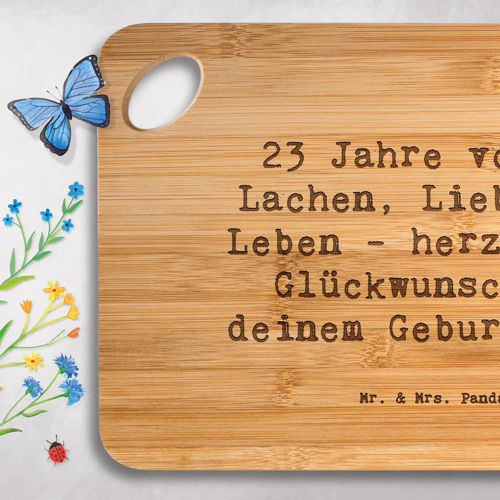 Frühstücksbrett Spruch 23. Geburtstag Frühstücksbrett, Servierbrett, Holzbrett, Brett, Holzbrettchen, Küchenbrett, Hackbrett, Schneidebrett, Geburtstag, Geburtstagsgeschenk, Geschenk