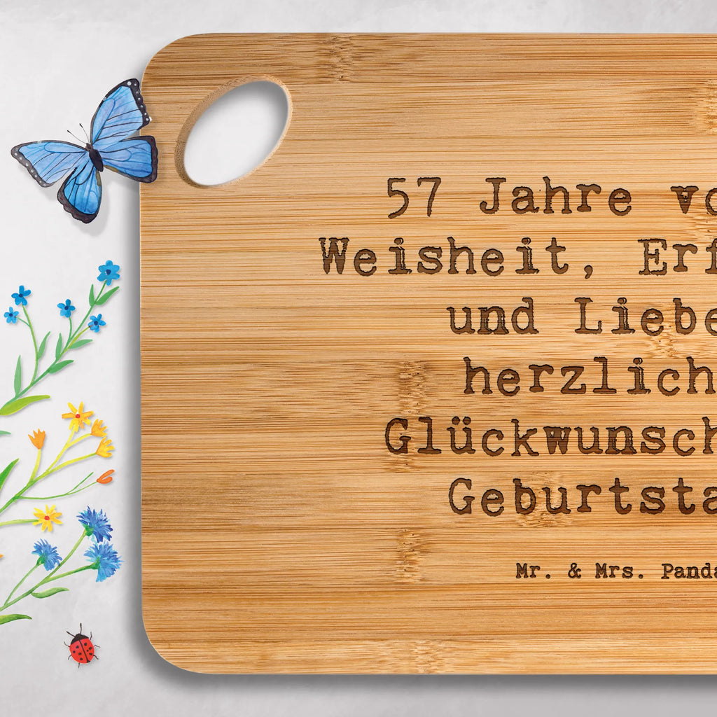 Schneidebrett Spruch 57. Geburtstag Schneidebrett, Hackbrett, Servierbrett, Frühstücksbrett, Holzbrett, Holzbrettchen, Brett, Küchenbrett, Geburtstag, Geburtstagsgeschenk, Geschenk