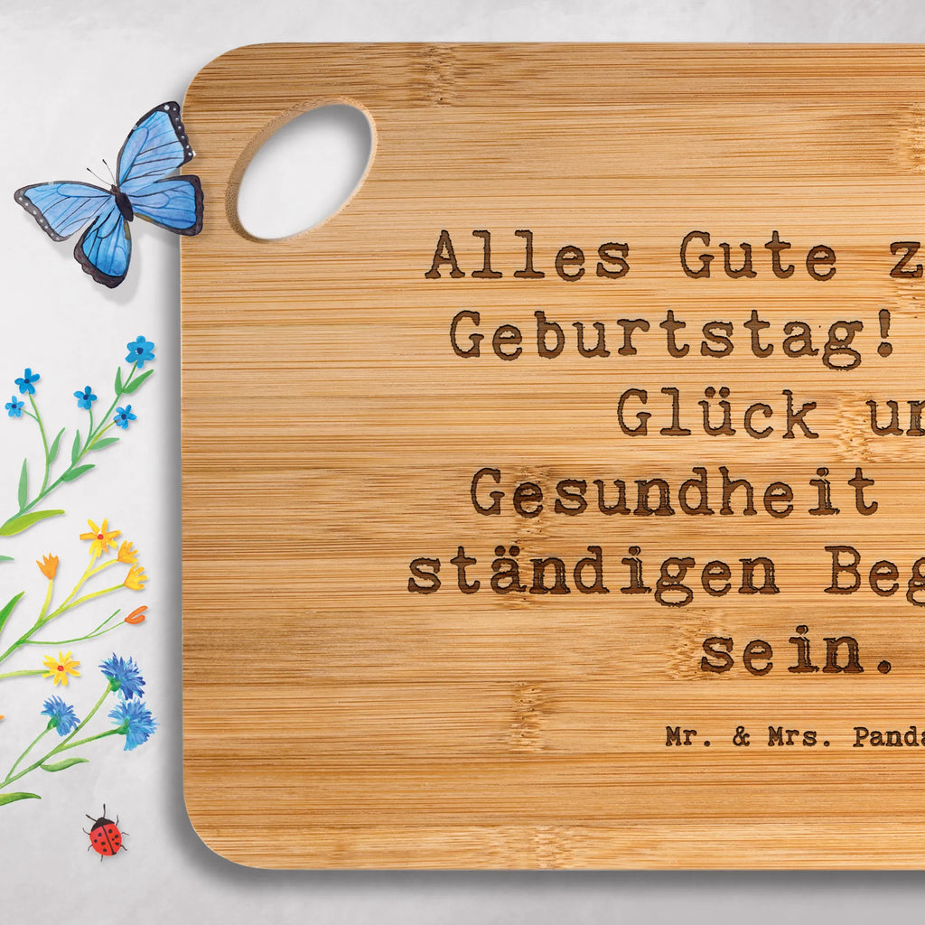 Bambus - deska do krojenia Przysłowie Alles Gute zum 70. Geburtstag! Mögen Glück und Gesundheit deine ständigen Begleiter sein. Urodziny, prezent urodzinowy, prezent